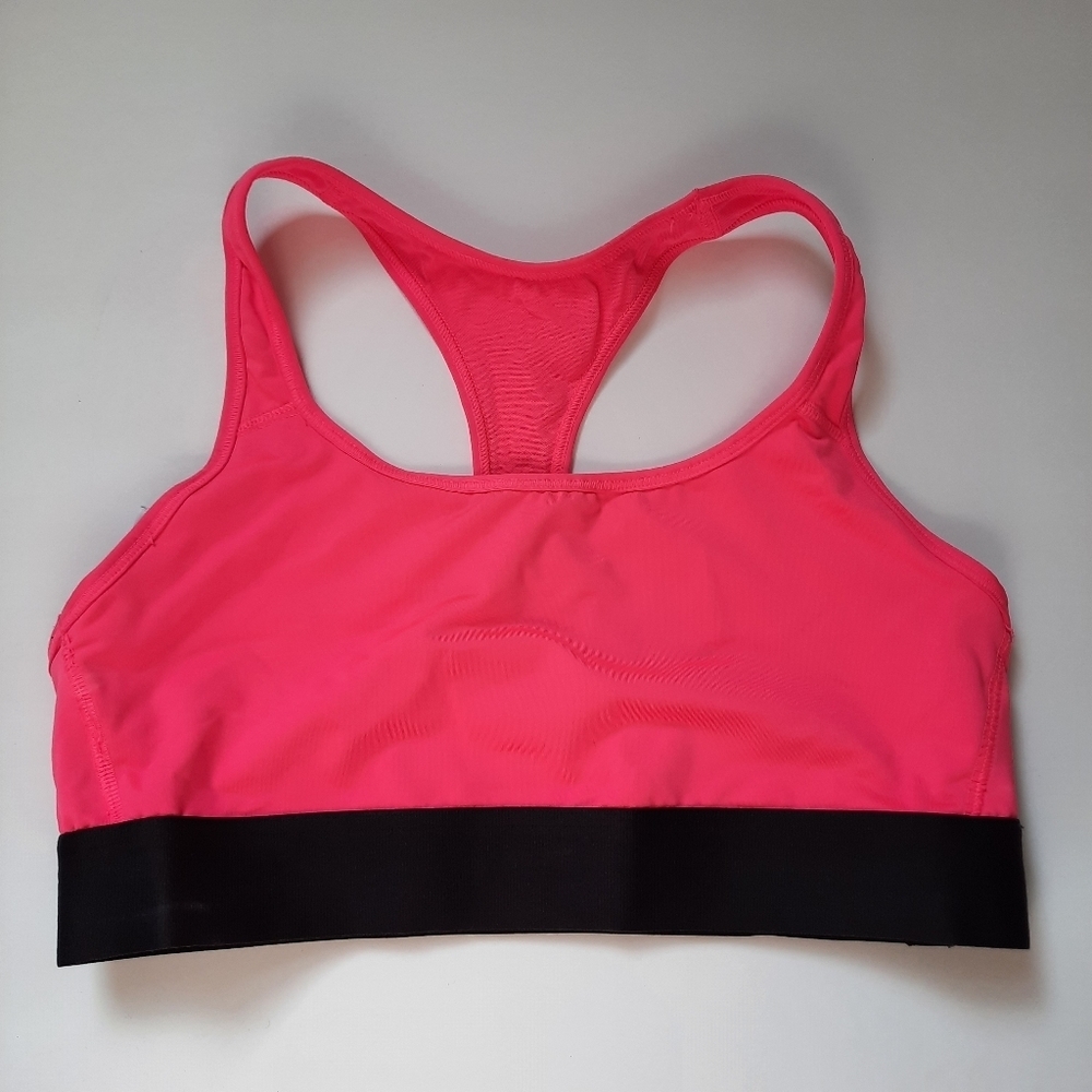 Victoria's Secret Pink and Black Sports Bra